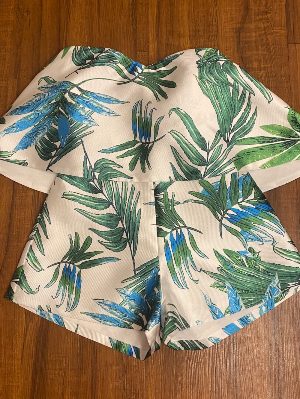 Ladies Tropical Print Romper